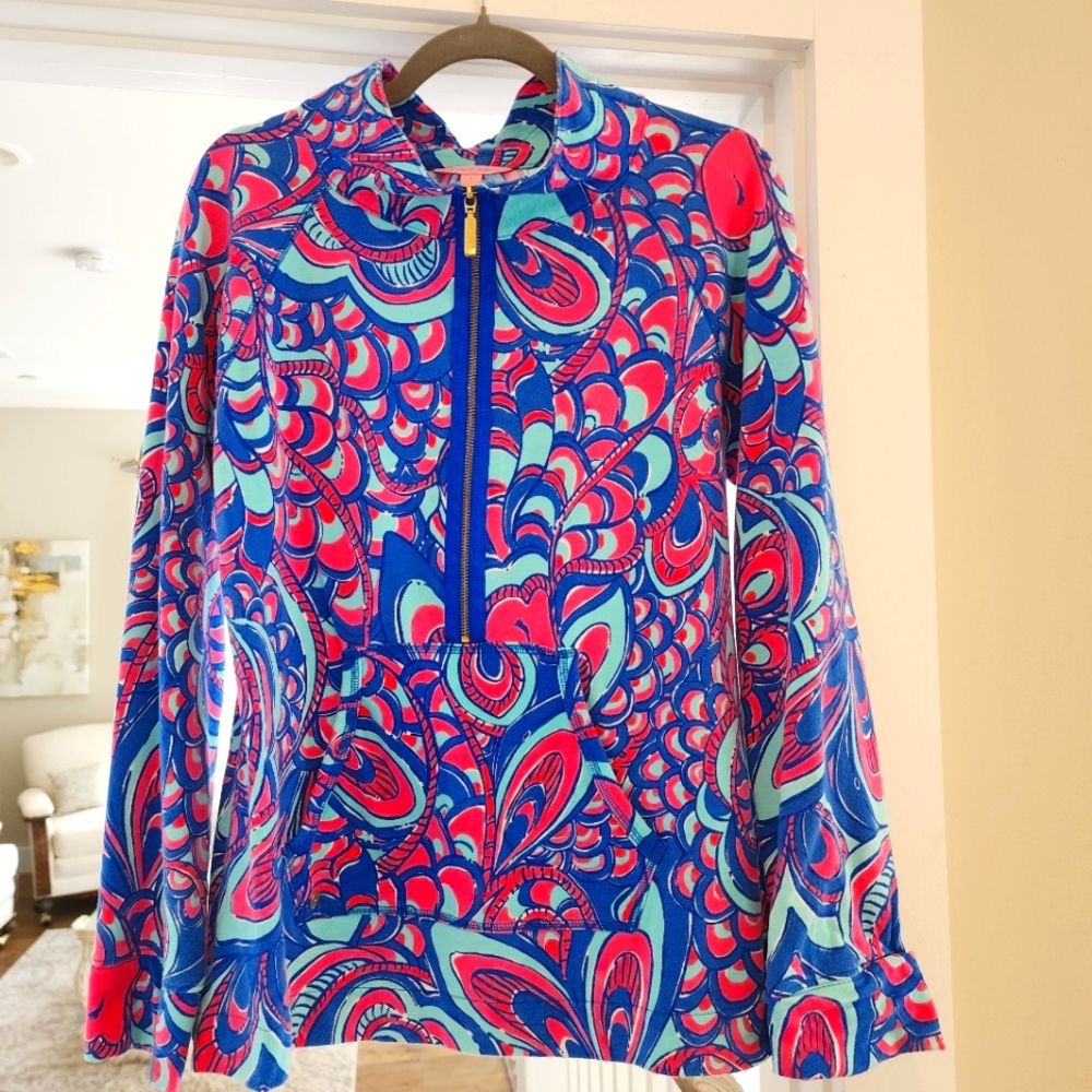 Lilly pulitzer popover,half zip